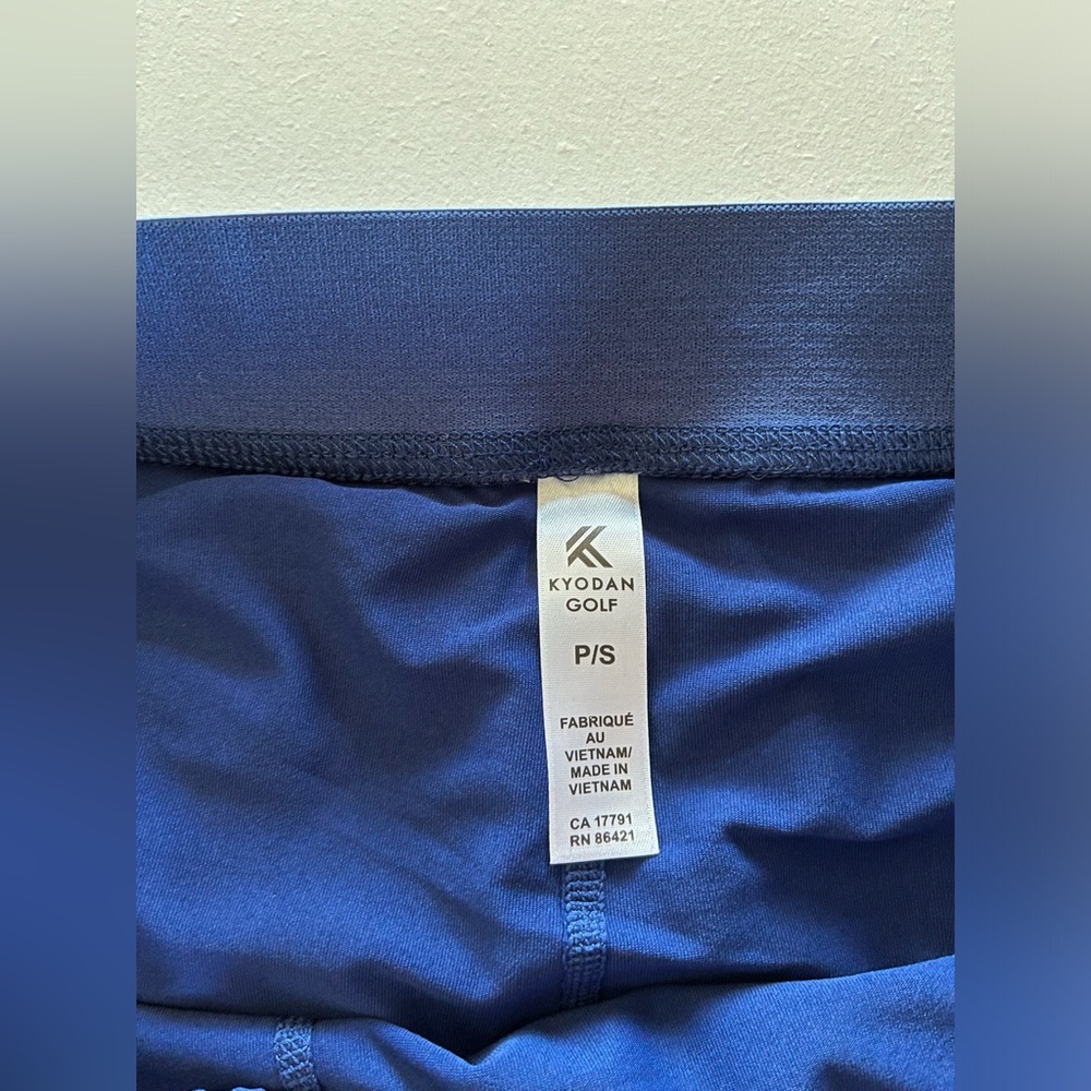 Women’s Kyodan Golf Skort Size Small Blue with Pink Flamingo print activewear - Picture 6 of 6